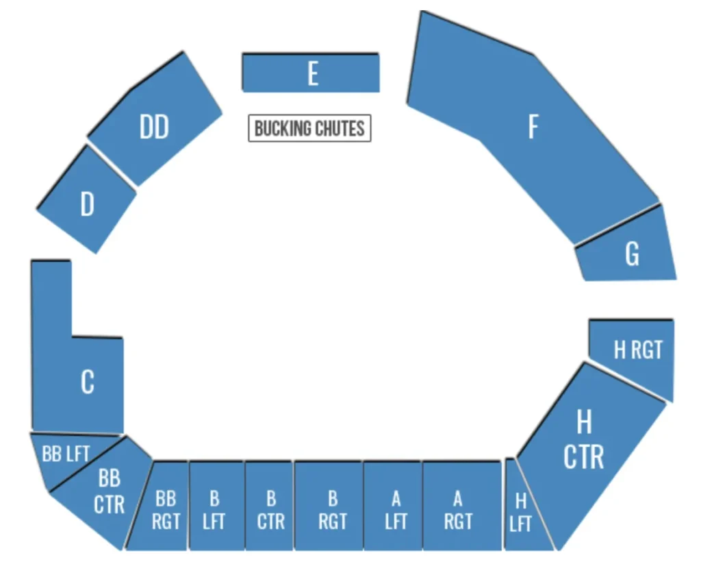 Ute Stampede Rodeo Seating Chart